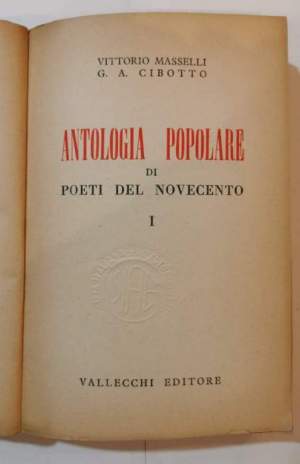 Antologia popolare dei poeti del novecento - I-