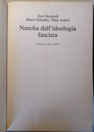 Nascita dell'ideologia fascista