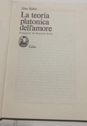 La teoria platonica dell'amore