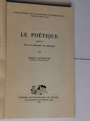 Le Poétique