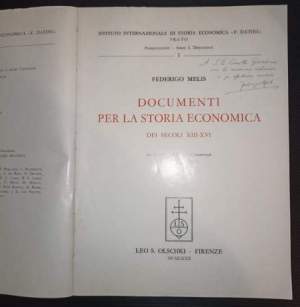 Documenti per la storia economica nei secoli XIII - XVI