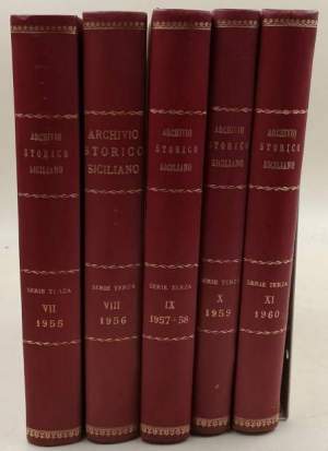 Archivio Storico Siciliano- serie III vol. VII-VIII-IX-X-XI(5 voll)