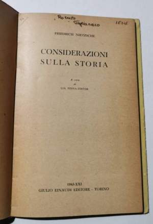 Considerazioni sulla storia
