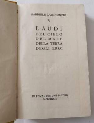 Laudi del cielo,del mare , della terra, degli eroi.