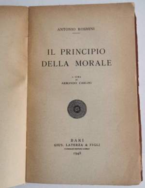 Il principio della Morale