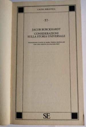 Considerazioni sulla storia universale