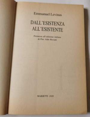 Dall'esistenza all'esistente