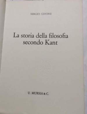 La storia della filosofia secondo Kant