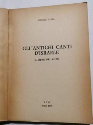 Gli antichi canti d'Israele