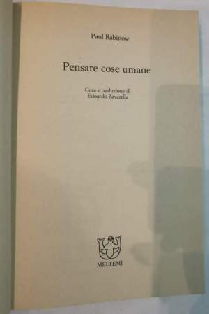 Pensare cose umane