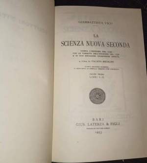 La scienza nuova seconda 2 voll.