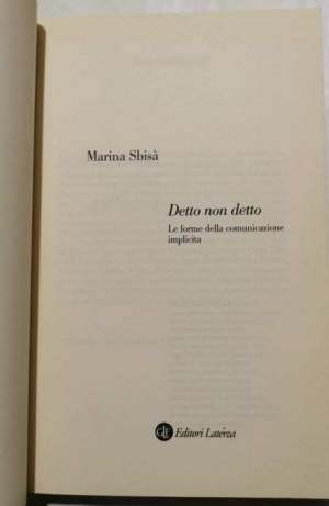 Detto non detto - Le forme della comunicazione implicita