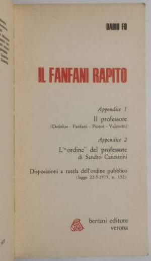 Il Fanfani rapito