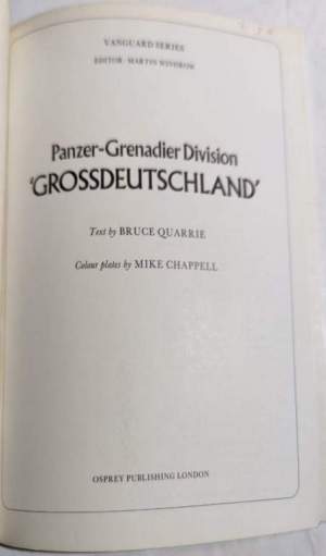 Panzer- Grenadier Division " Grossdeutschland"
