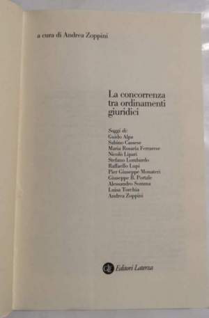 La concorrenza tra ordinamenti giuridici
