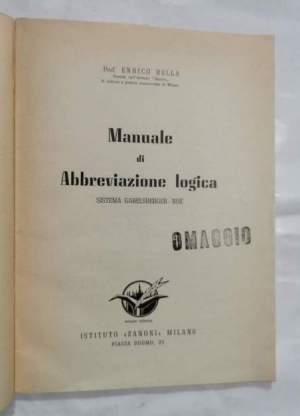 Manuale di abbreviazione logica - Sistema Gallensberger - Noe