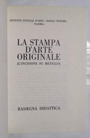 La stampa d'arte originale ( L'incisione su metallo )