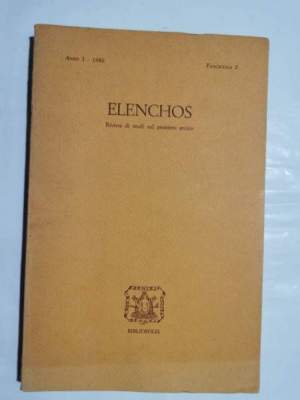 Elenchos - Rivista di studi sul pensiero antico