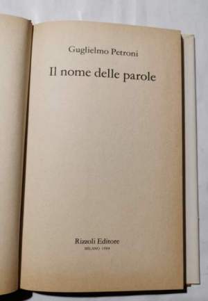 Il nome delle parole