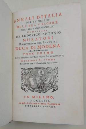 Annali d'Italia dal principio dell'era volgare sino all'anno MDCCXLIX- XIV tomi+ indice+prefazioni di Giuseppe Catalani