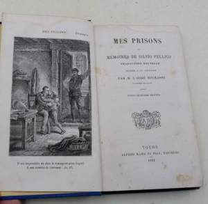Mes prisons ou memoires de Silvio Pellico traduction nouvelle dediee a la jeunesse par M. L'Abbe' Bourasse