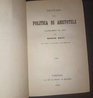 Trattato della politica di Aristotele