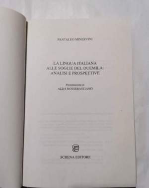 La lingua italiana alle soglie del Duemila: analisi e prospettive