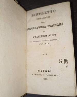 Ristretto della storia della letteratura italiana- 2 voll. in 1