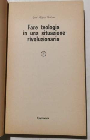Fare teologia in una situazione rivoluzionaria