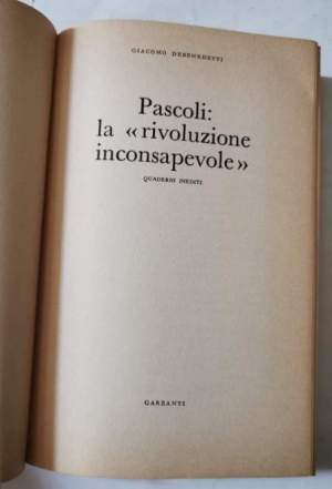 Pascoli: la rivoluzione inconsapevole - Quaderni inediti