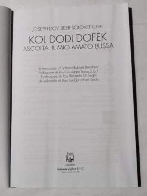 Kol Dodi Dofec - Ascolta! Il mio amato Bussa