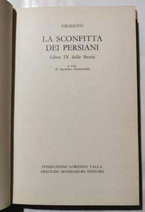La sconfitta dei Persiani  - Libro IX  delle Storie