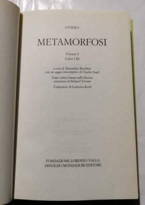 Metamorfosi  volume I  ( libri I - II )