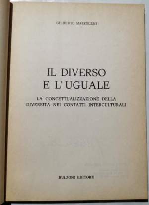 Il diverso e l'uguale