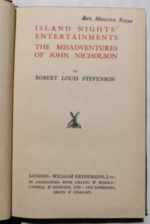 Island nights' entertainments : the misadventures of John Nicholson