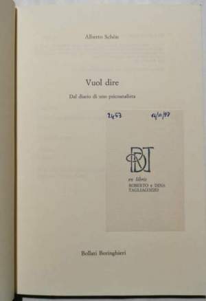 Vuol dire - Dal diario di uno psicanalista