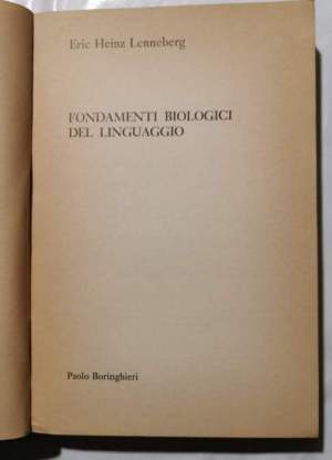 Fondamenti biologici del linguaggio