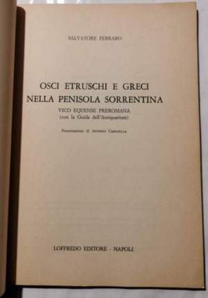 Osci etruschi e greci nella Penisola Sorrentina - Vico Equense preromana