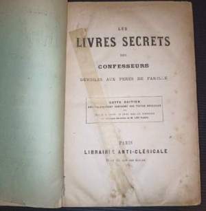 Les livres secrets des confesseurs