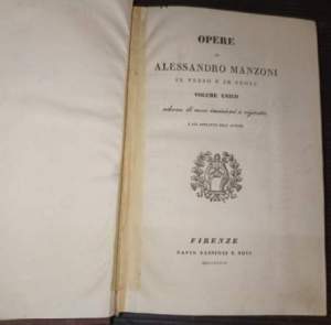Opere di Alessandro Manzoni in verso e in prosa