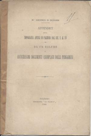 APPENDICE ALLA TOPOGRAFIA ANTICA DI PALERMO DAL SEC. X AL XV (1899)