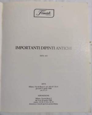 Asta di importanti dipinti antichi