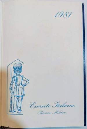 Agenda 1981 - Esercito Italiano - Rivista Militare
