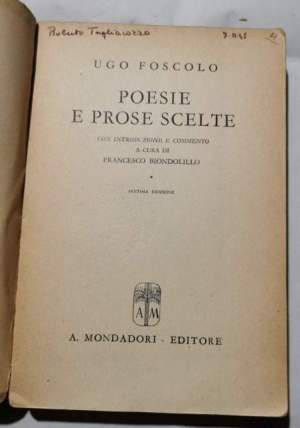 Poesie e prose  scelte