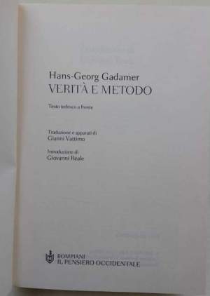 Verita' e metodo