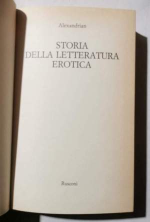 Storia della letteratura erotica