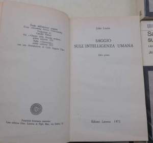 Saggio sull'intelligenza umana- 4 voll.