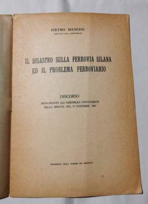 Il disastro sulla ferrovia silana ed il problema ferroviario