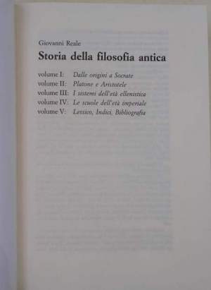 Storia della filosofia antica- 5 voll.