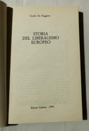 Storia del liberalismo europeo